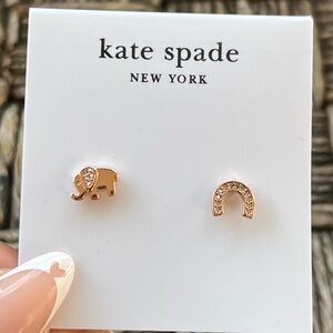 Kate Spade Good Luck Rose Gold Stud Earrings